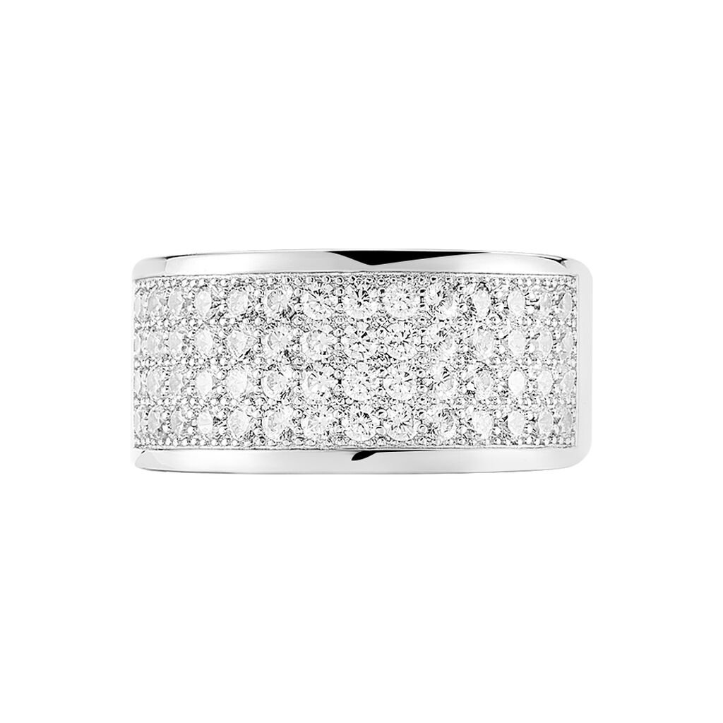 Bague Cecelia Argent Blanc Oxyde De Zirconium