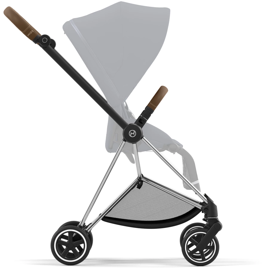 cybex PLATINUM New Mios Gestell Chrome Brown inklusive Lux Sitzrahmen