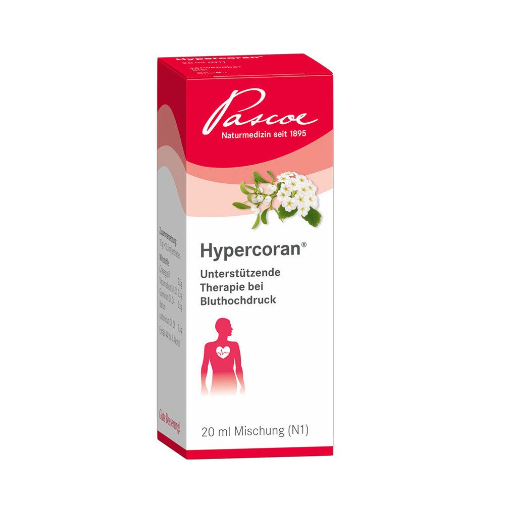 Pascoe Hypercoran® Tropfen - natürliches Herzmittel bei Bluthochdruck u.a. mit Weißdorn und Mistel