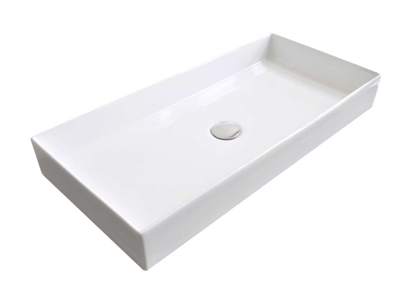 Sanicare Q16 keramische wastafel 75.5x35cm wit