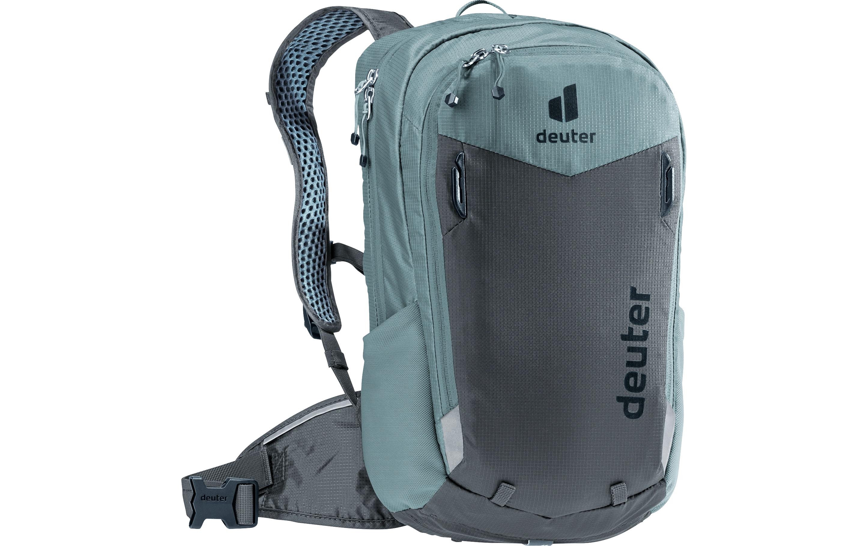 Rucksack Compact 8 JR Dunkelgrau/DunkelgrünMountainbike-Rucksack