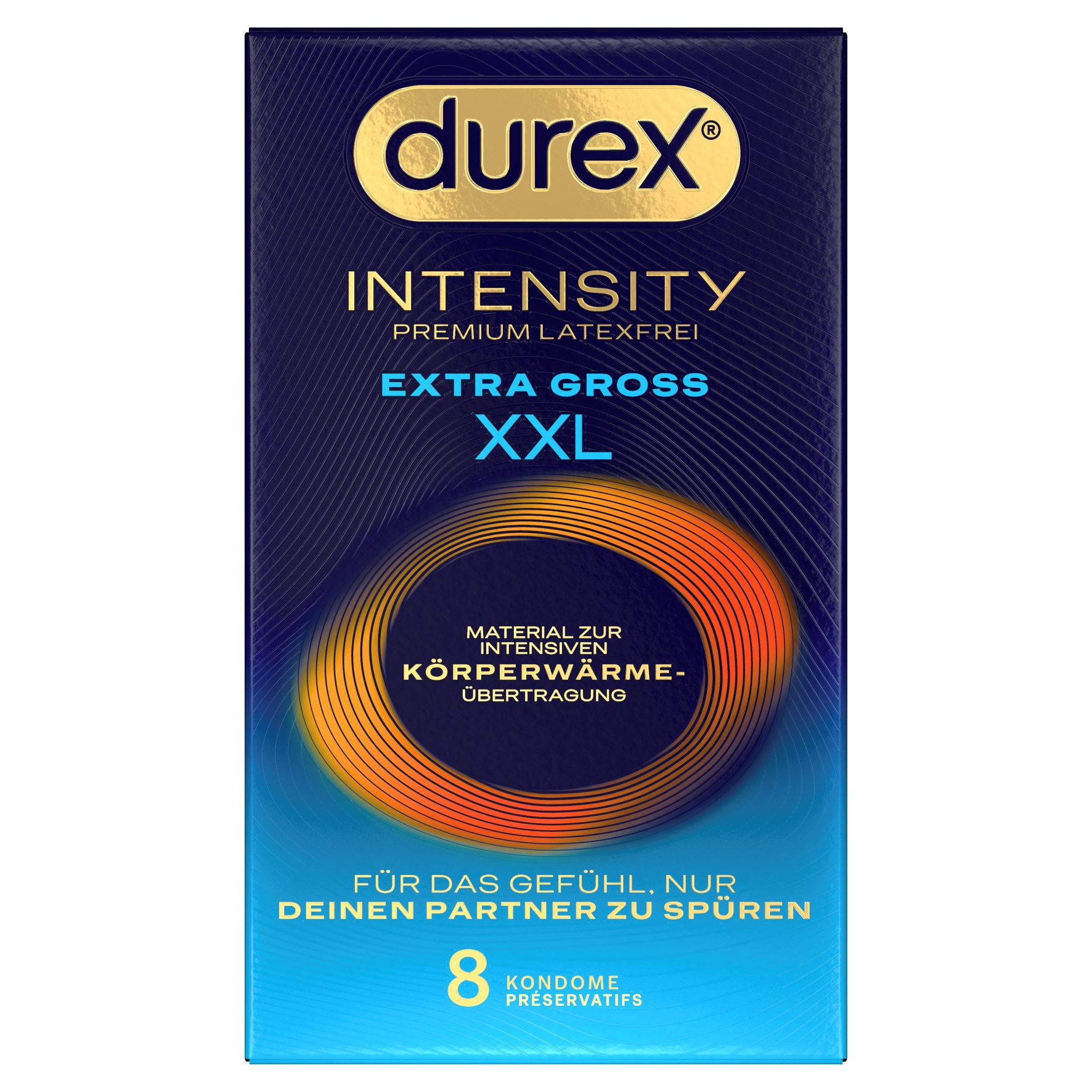 DUREX Intensity Präservativ<br>8 Stück, extra gross
