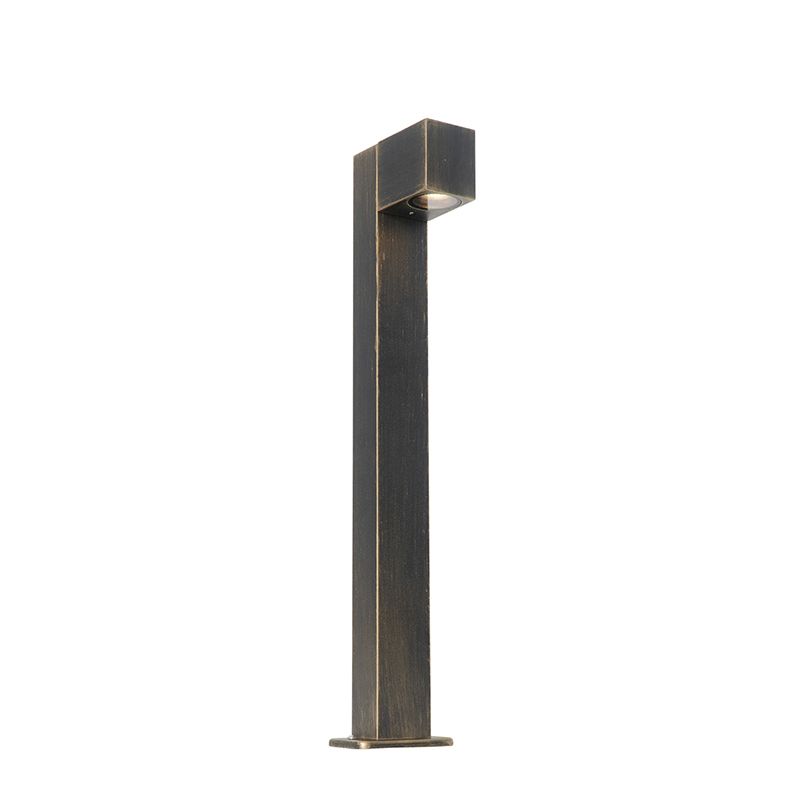 Industriële staande buitenlamp antiek goud 65 cm IP44 - Baleno