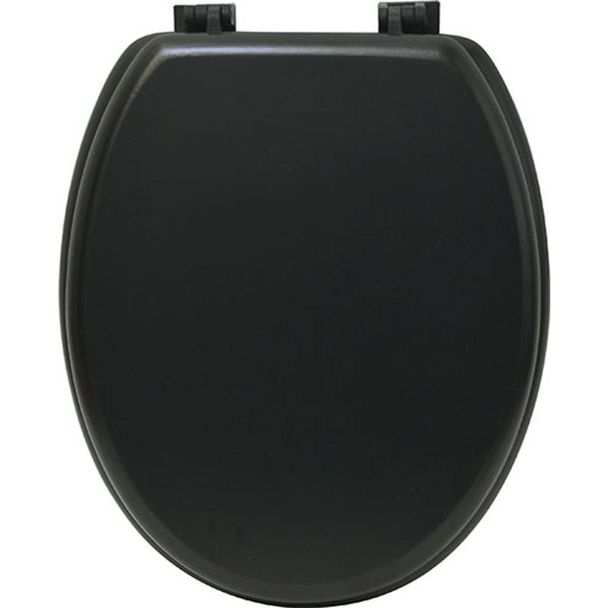 ABATTANT WC MDF  NOIR MAT