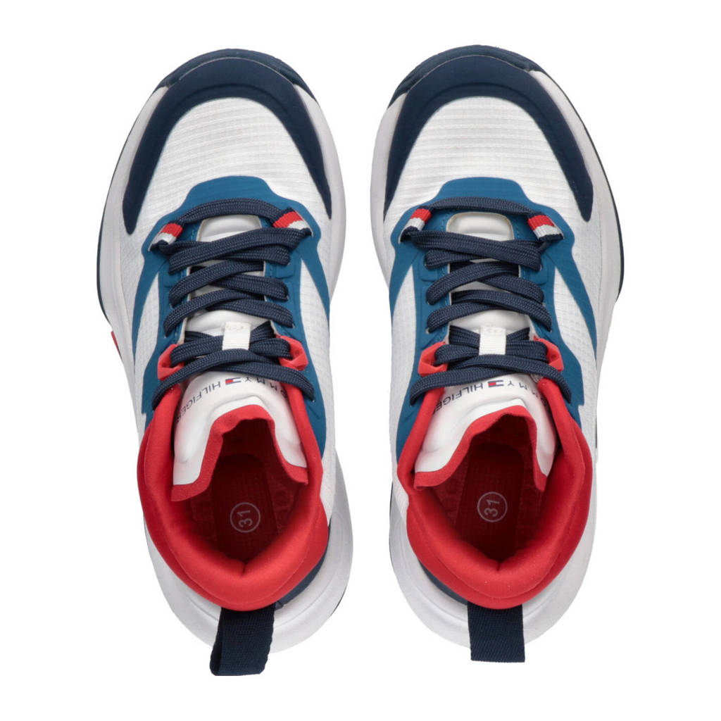 Tommy Hilfiger sneakers wit/blauw/rood