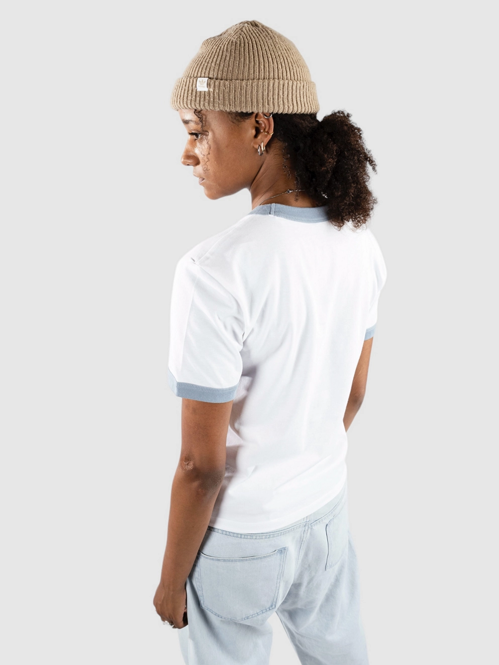 Carhartt WIP Brown Ducks Ringer T-Shirt white/dusty ice