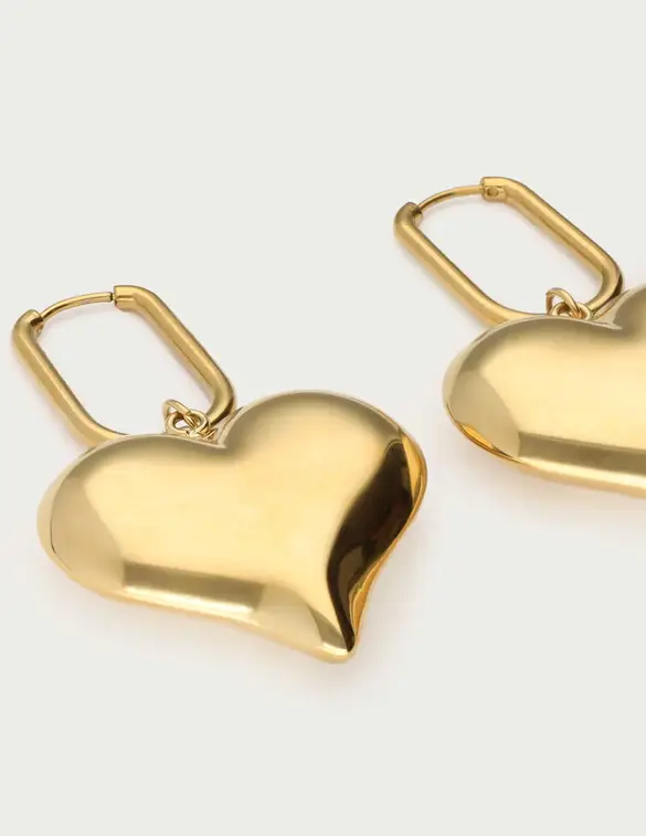 My Jewellery Square hoop heart oorbellen MJ13052
