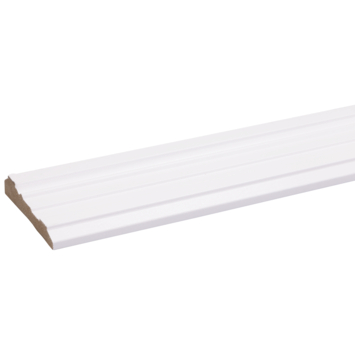 Deurlijst MDF wit folie 18x90 mm classic 260 cm