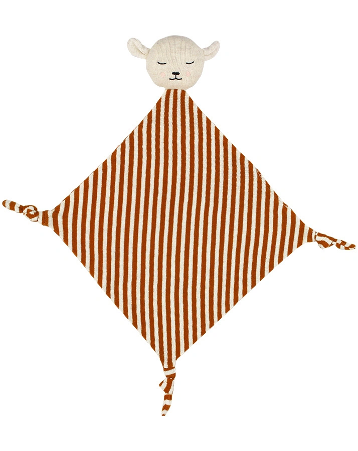 Schnuffeltuch LAMM in offwhite/braun