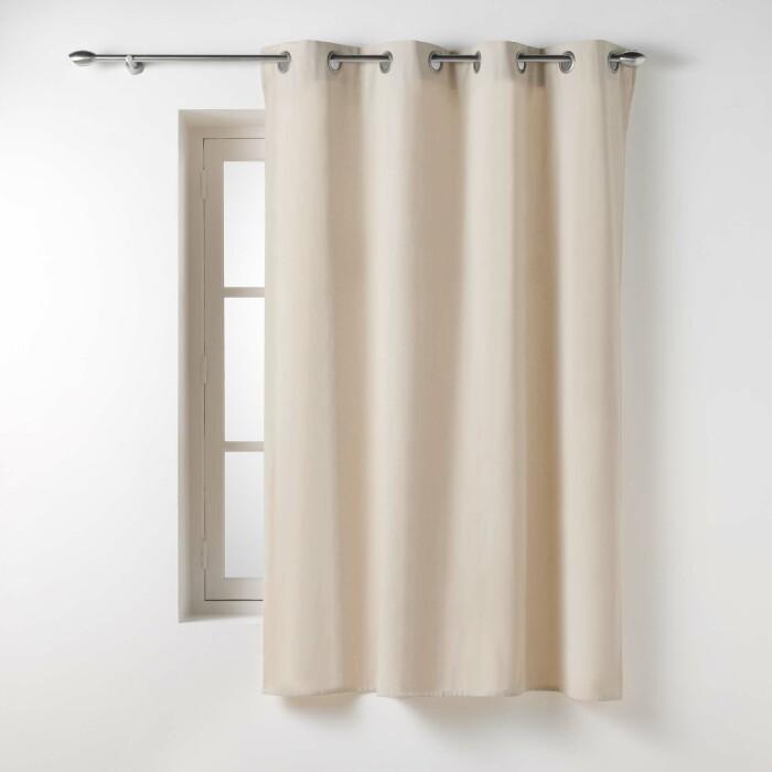 RIDEAU OEILLETS 135X180CM COTON TWILY LIN