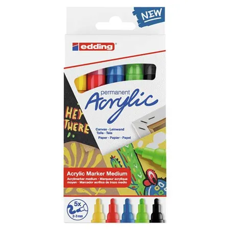 edding 5100 Acrylmarker , 5er Packung