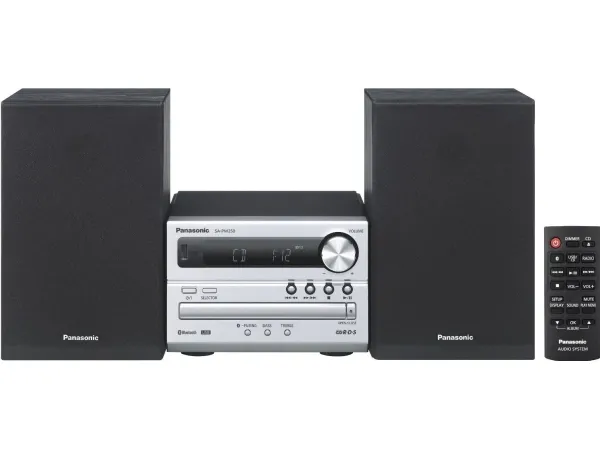 Panasonic SC-PM250 - Mikrosystem - 20 Watt (Total) - sølv