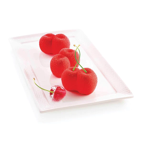 Moule silicone 6 mini gâteaux Rosso Ciliegia Silikomart