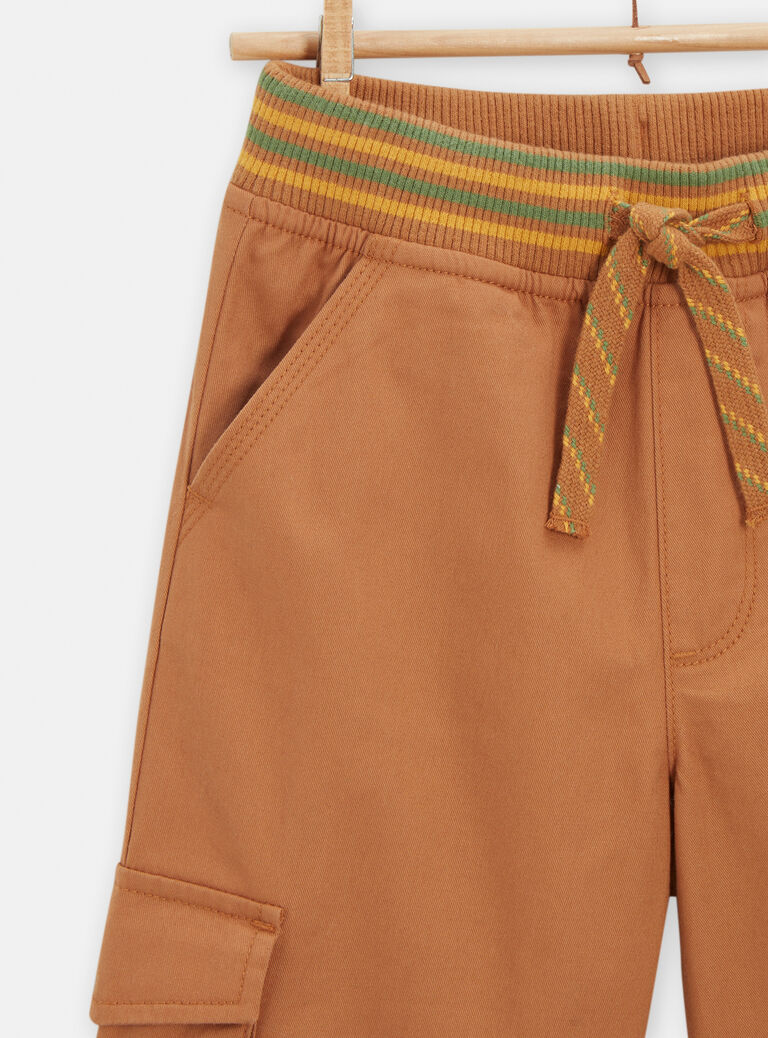 Bermuda marron clair utilitaire pour garçon