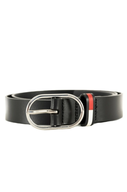 ceinture tommy jeans oval 0gj black