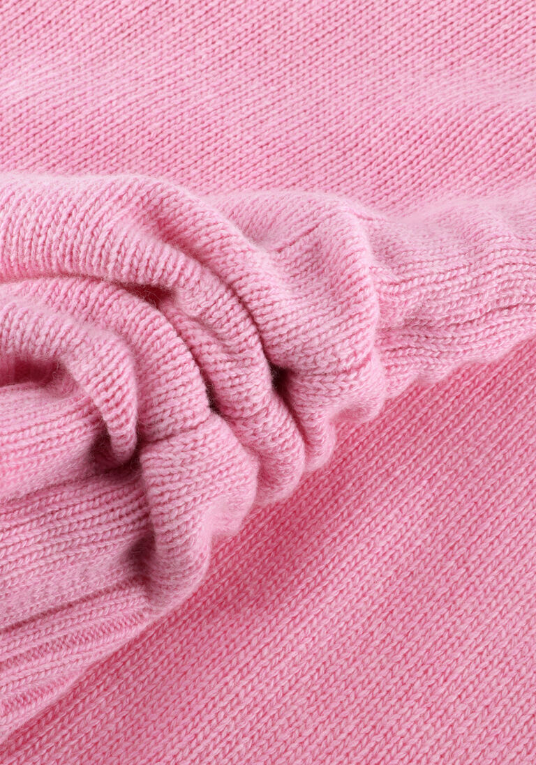 roze ganni truien/vesten future wool knit crewneck