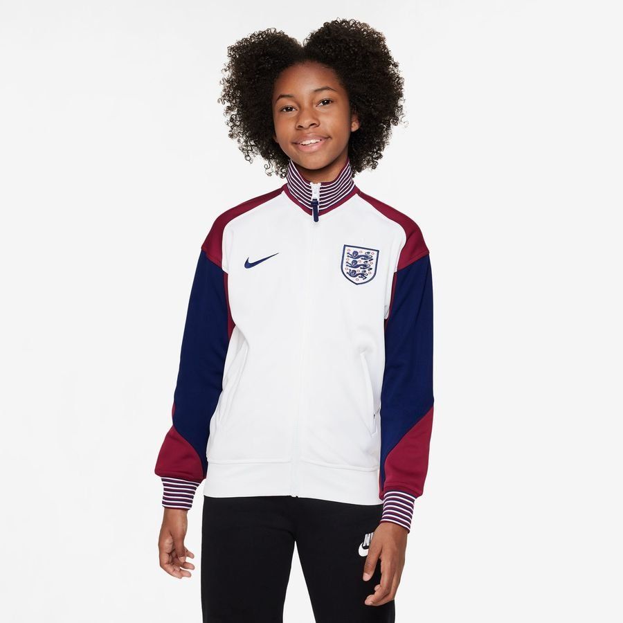 Angleterre Veste d'Entraînement Dri-FIT Academy Pro Anthem - Blanc/Bordeaux/Bleu Enfant