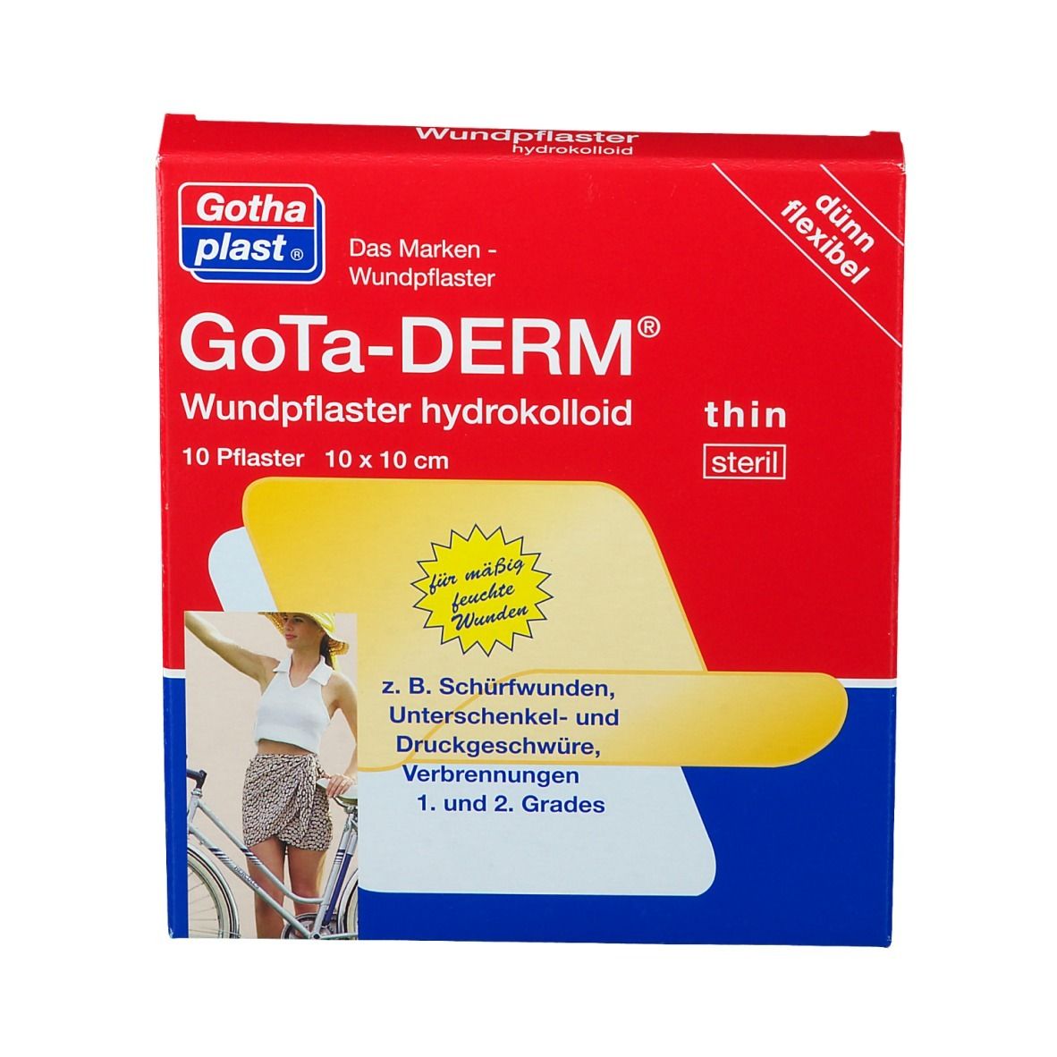 GoTa-DERM thin steril 10 cm x 10 cm