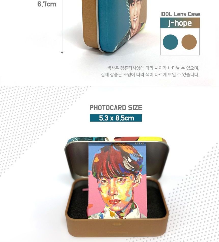 MTPR - BTS J-hope Gezichtsillustratie Contactlensdoosje