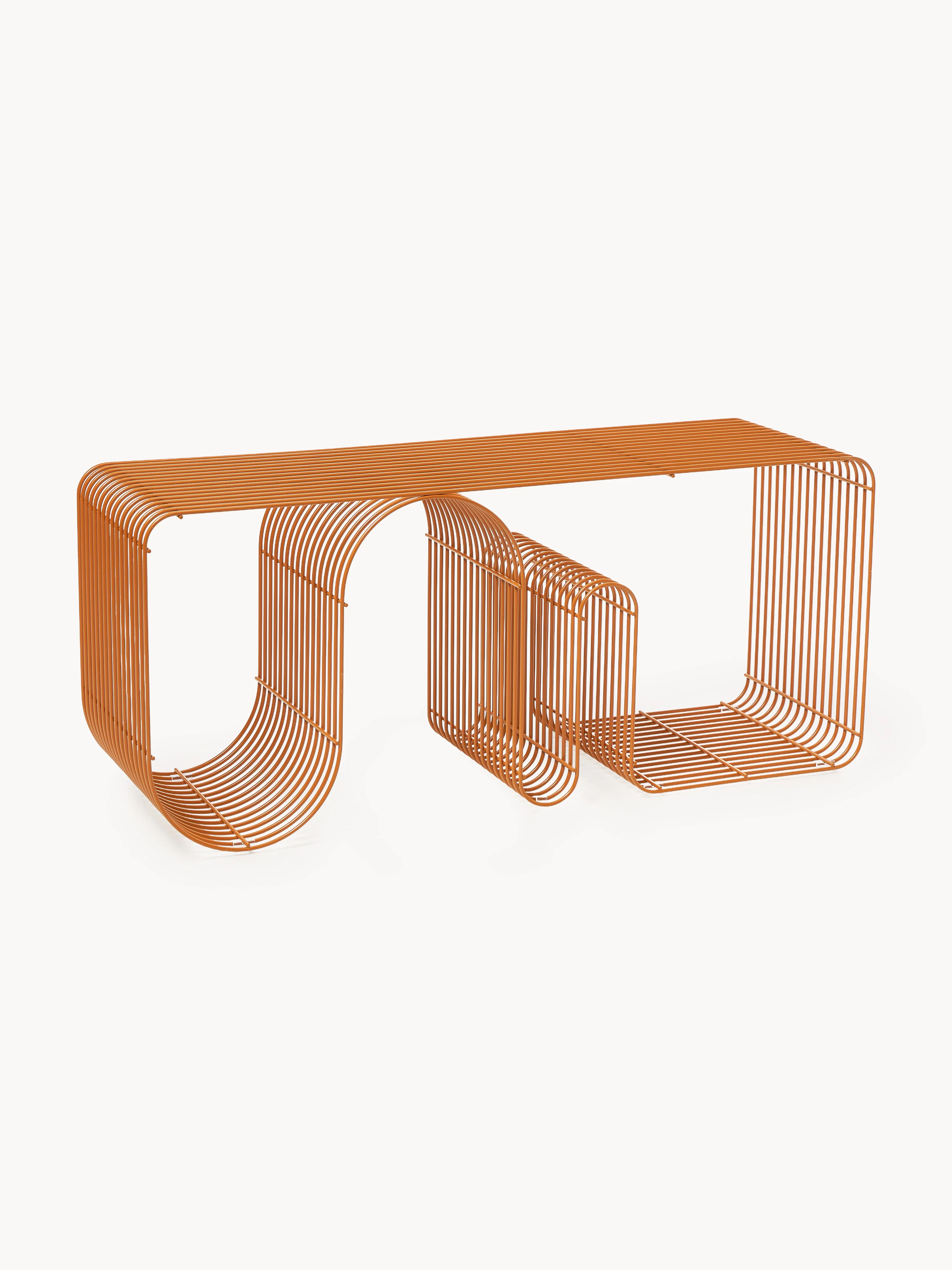 Metalen bank Curva