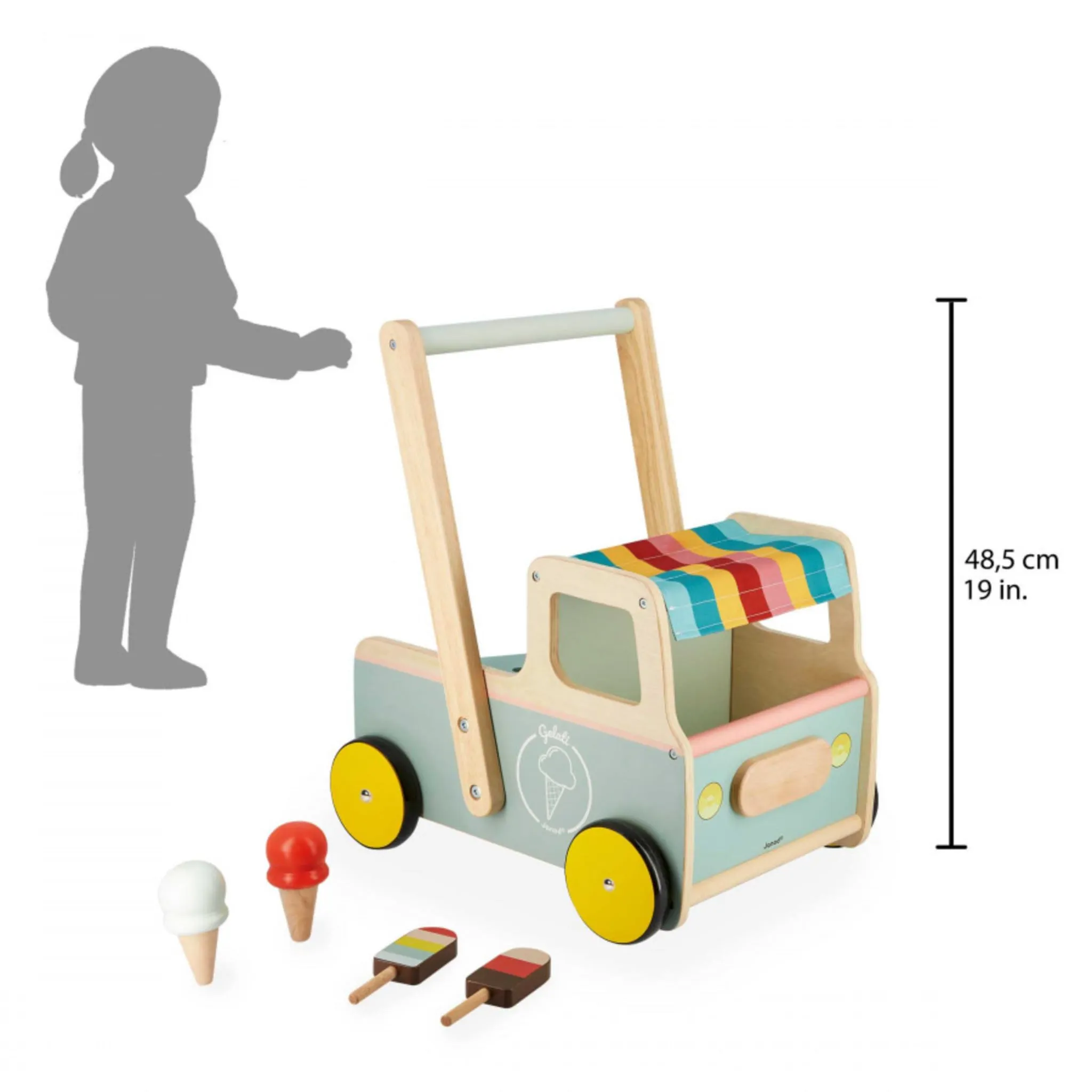 Janod Chariot de Marche - Marchand de Glaces