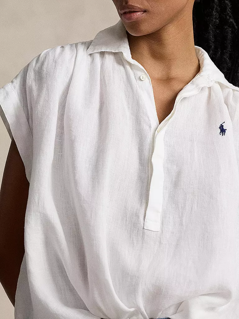 POLO RALPH LAUREN Leinenbluse weiss