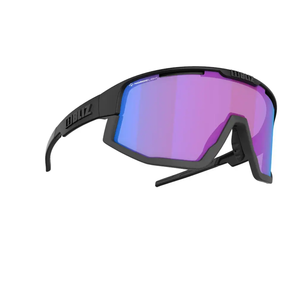 Bliz Vision Sport Zonnebril Mat Zwart met Violet/Blue Multi Lens