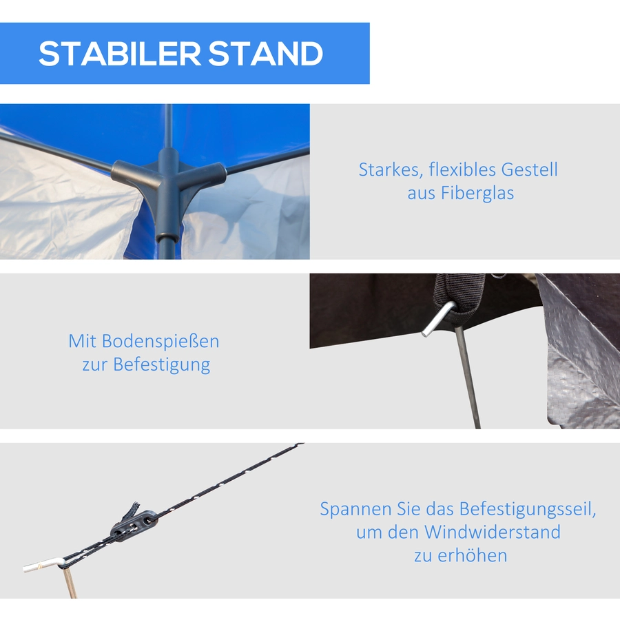 Outsunny Camping Zelt mit Tragetasche bunt