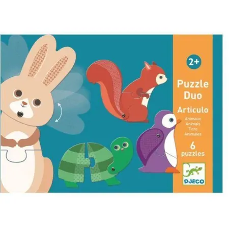 Djeco Lernspiele: Puzzle duo: Articulo Animals