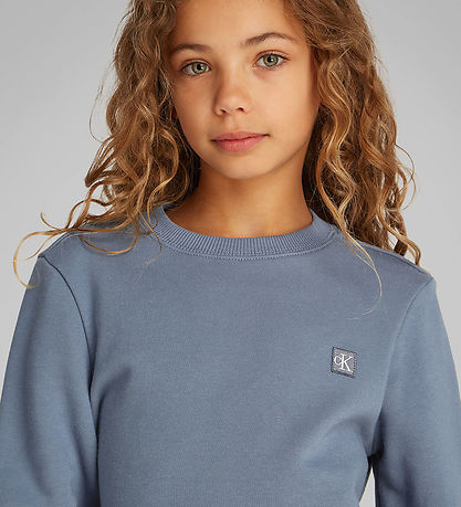 Calvin Klein Sweatshirt - Mono Mini Abzeichen - Grisaille Grey