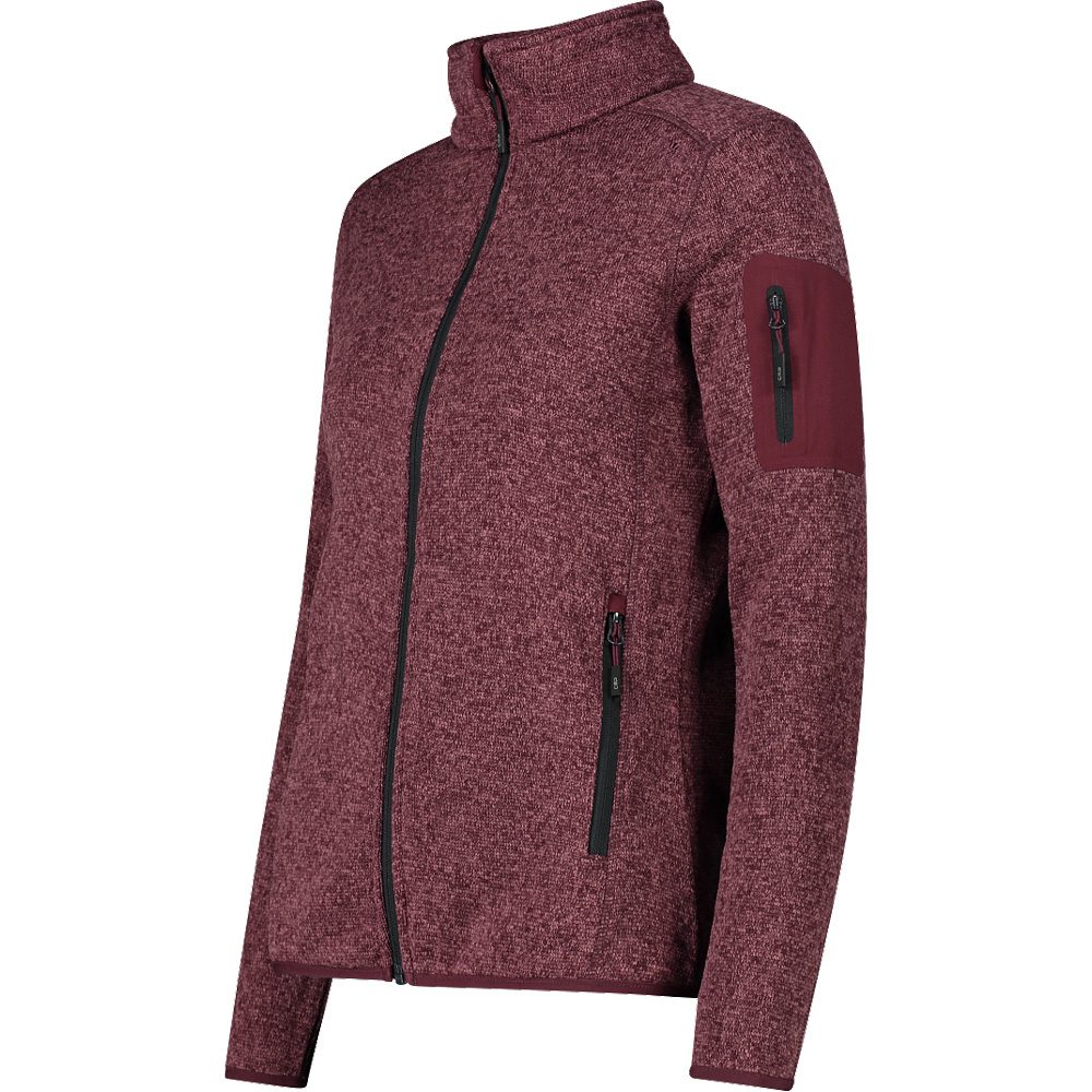 CMP Knit-Tech Fleecejacke Damen burgundy