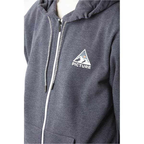 Sweatshirt PICTURE HAMELTON ZIP HOODIE DARK BLUE MELANGE