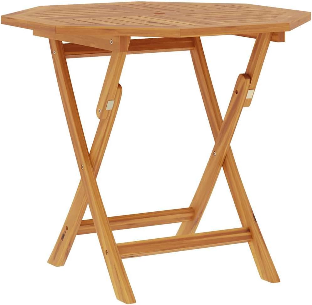 vidaXL Teak Massiv Gartentisch Klappbar Tisch Klapptisch Esstisch Holztisch Terrassentisch Balkontisch Gartenmöbel Garten 85x85x76cm