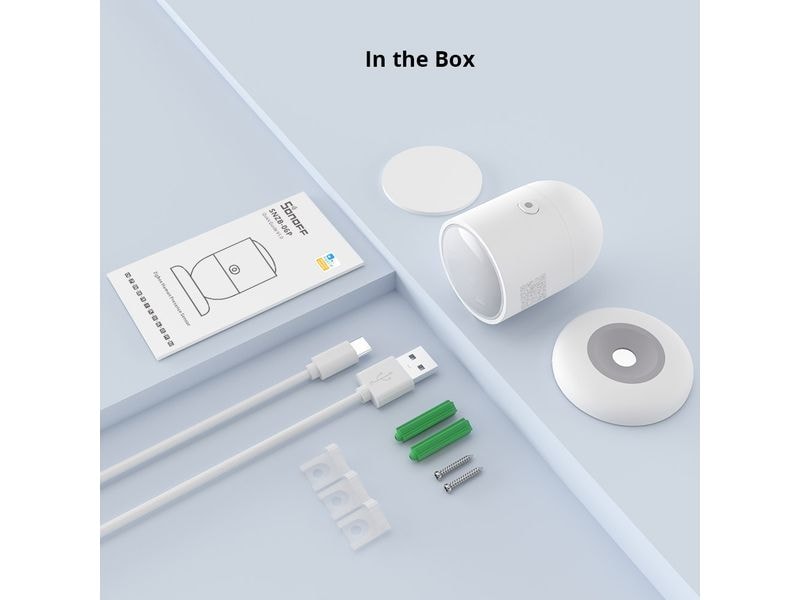 SONOFF Bewegungsmelder ZigBee SNZB-06P DC 5 V 1A USB-C, 4 m Bewegungssensor für Innenräume