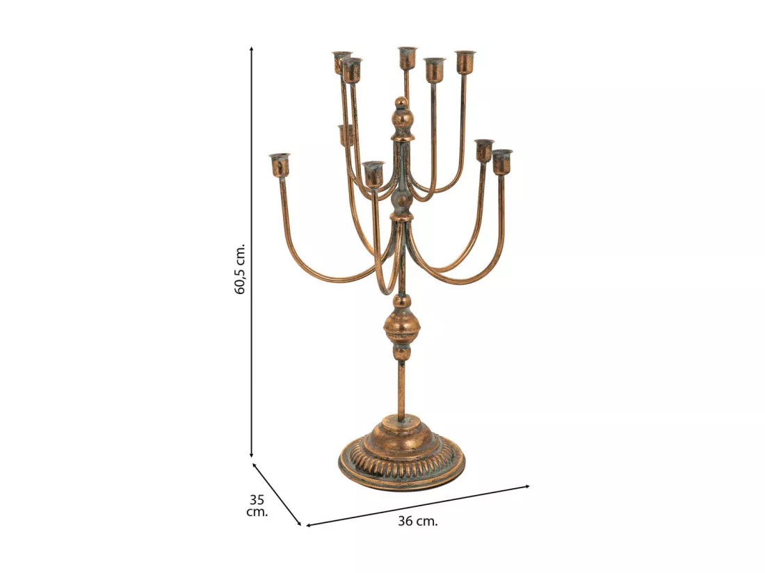Chandelier en métal doré 36x35x60.5h