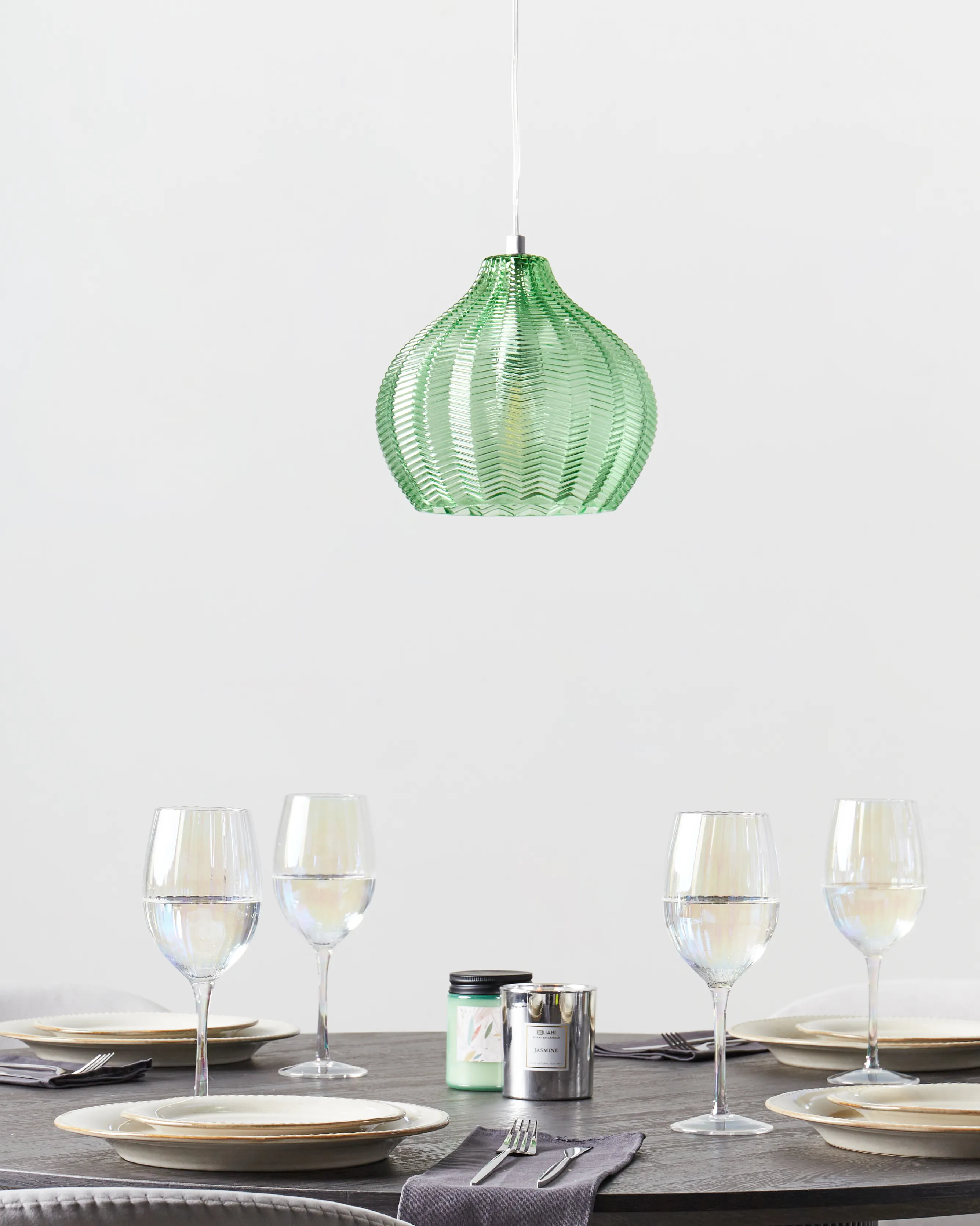 Hanglamp KEILA Glas Groen