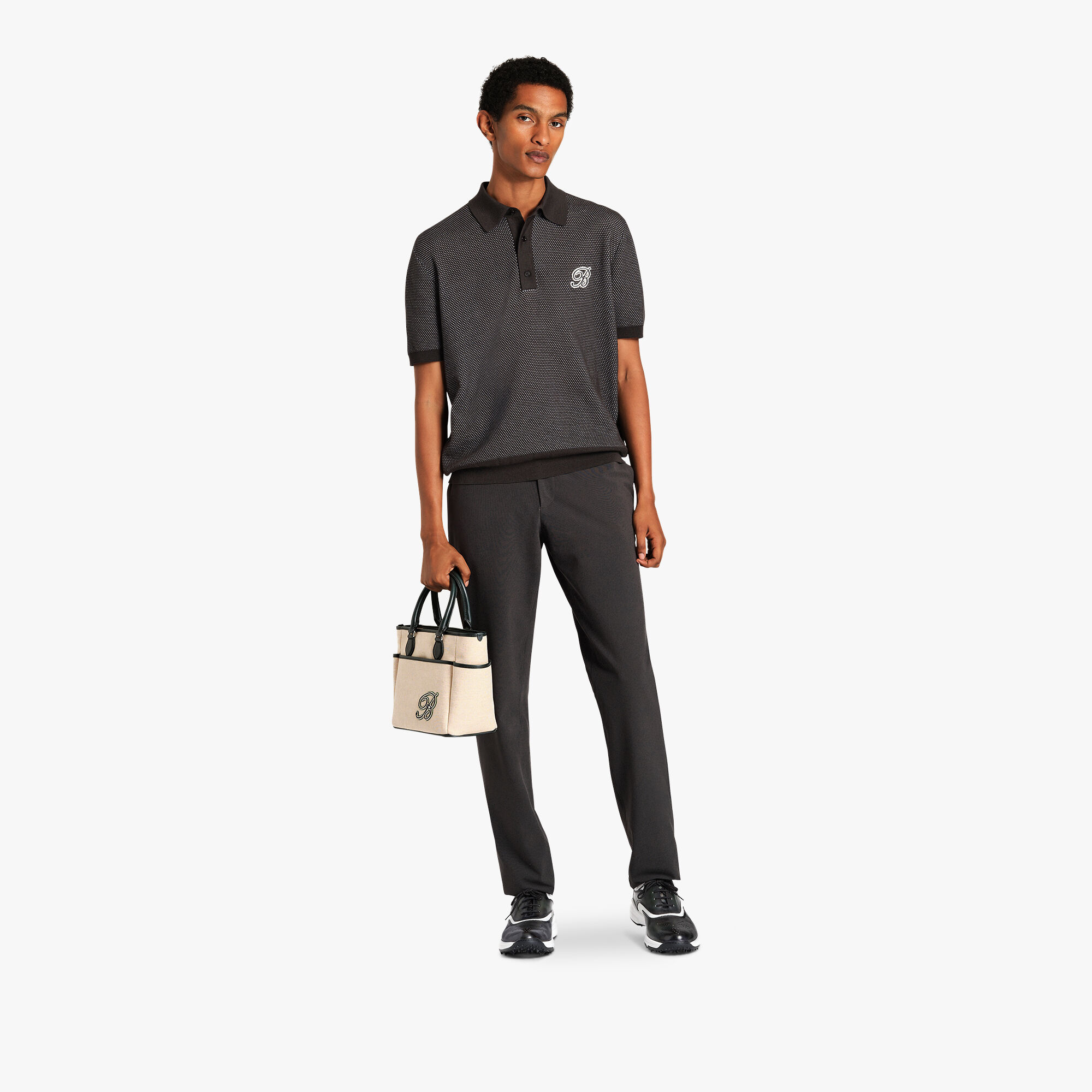 Polo de Golf En Coton Et Soie