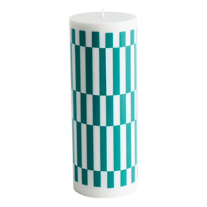 Hay Bougie Column à Carreaux | Vert