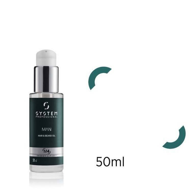 System Professional Man Hair & Beard Oil 50ml