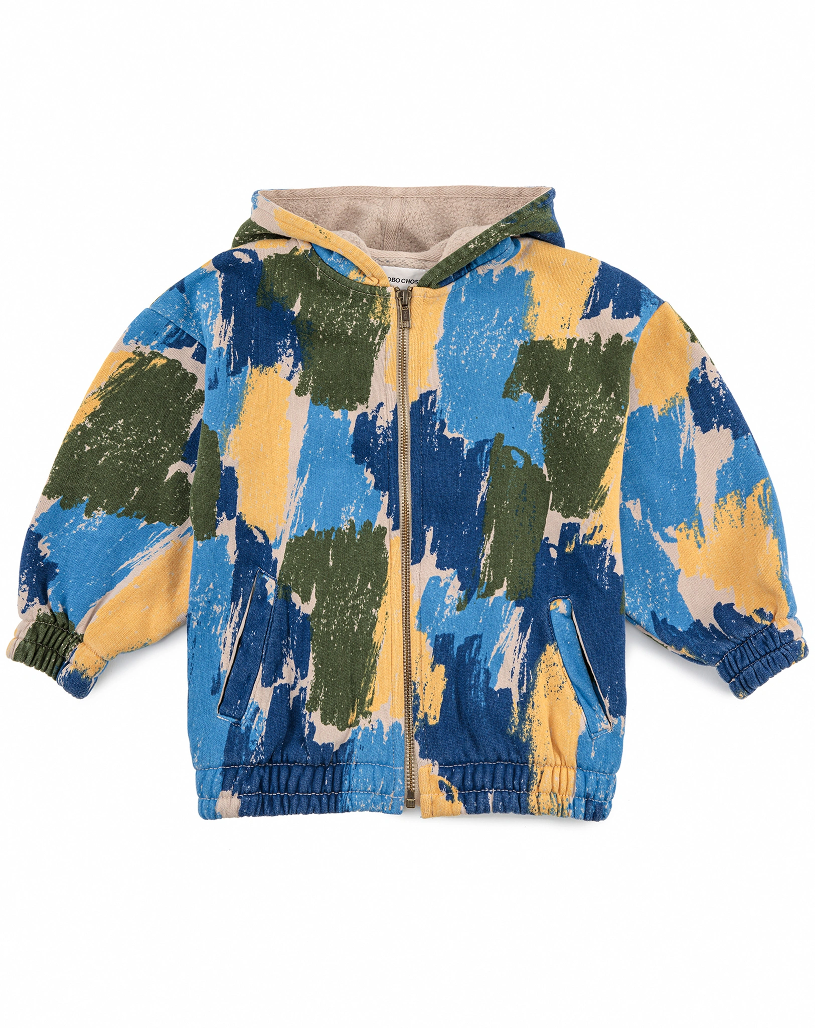 Kapuzen-Sweatjacke SHADOWS AOP in navy blue