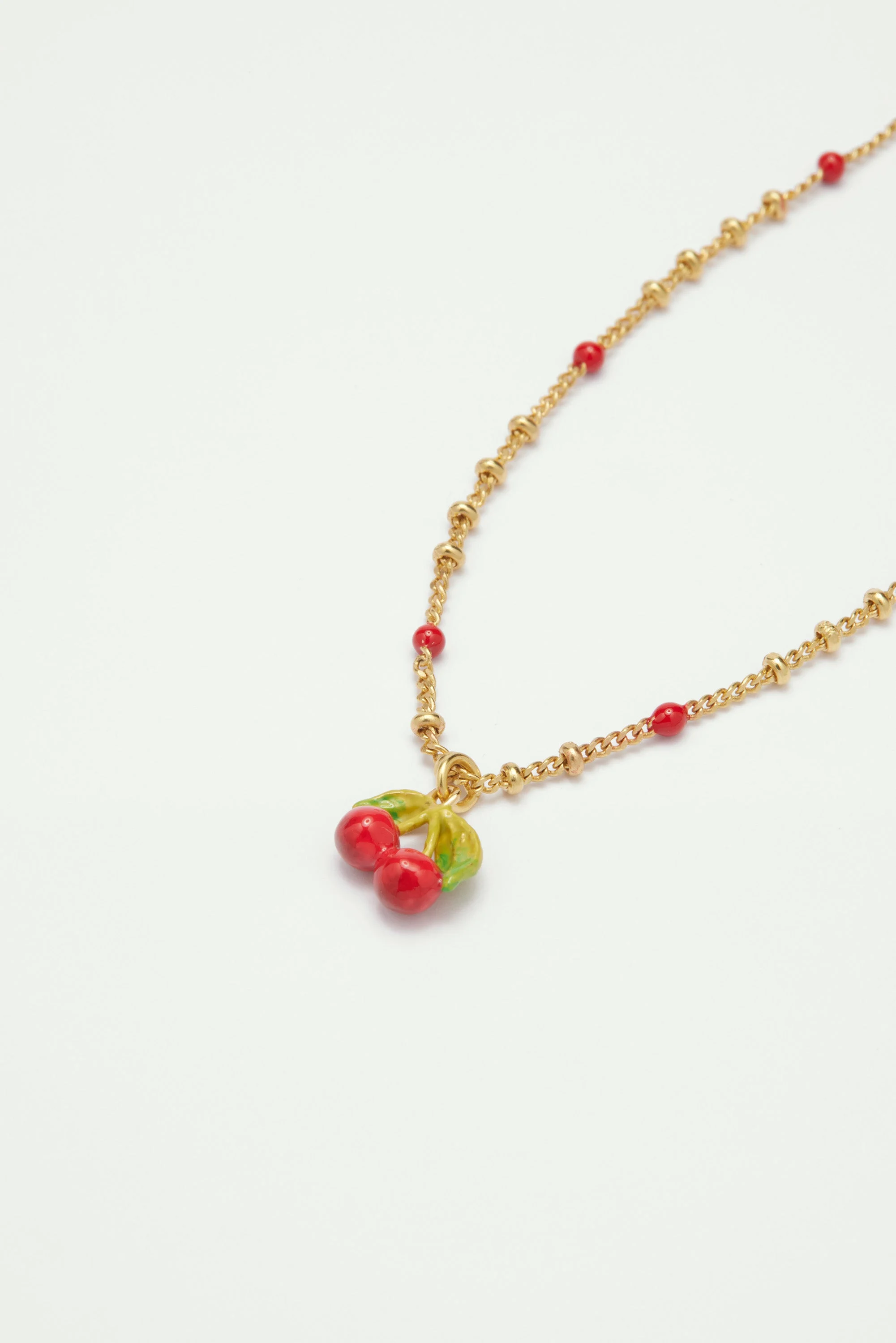 Bracelet pendentif cerise | Rouge