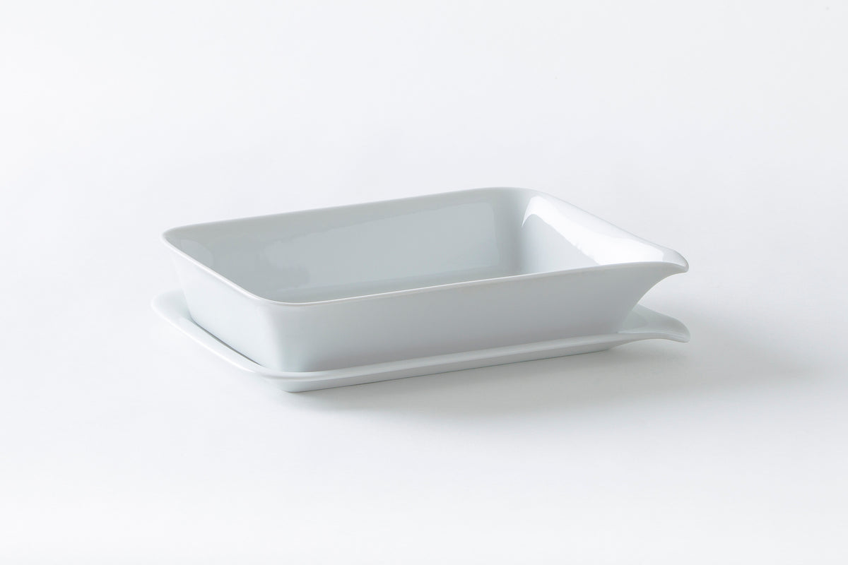 KAHLA BBQ Grillschale + Platte 28x19 cm weiß