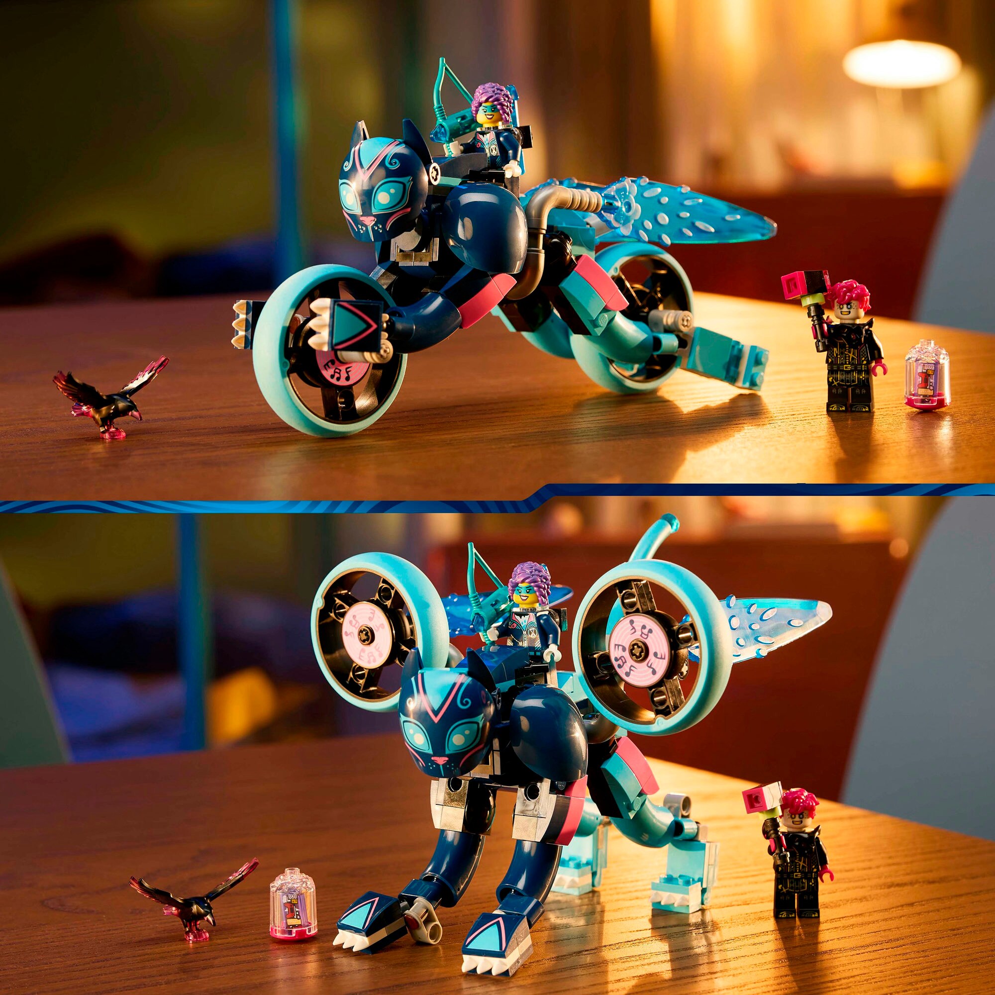 LEGO Konstruktionsspielzeug DREAMZzz Zoeys Katzenmotorrad