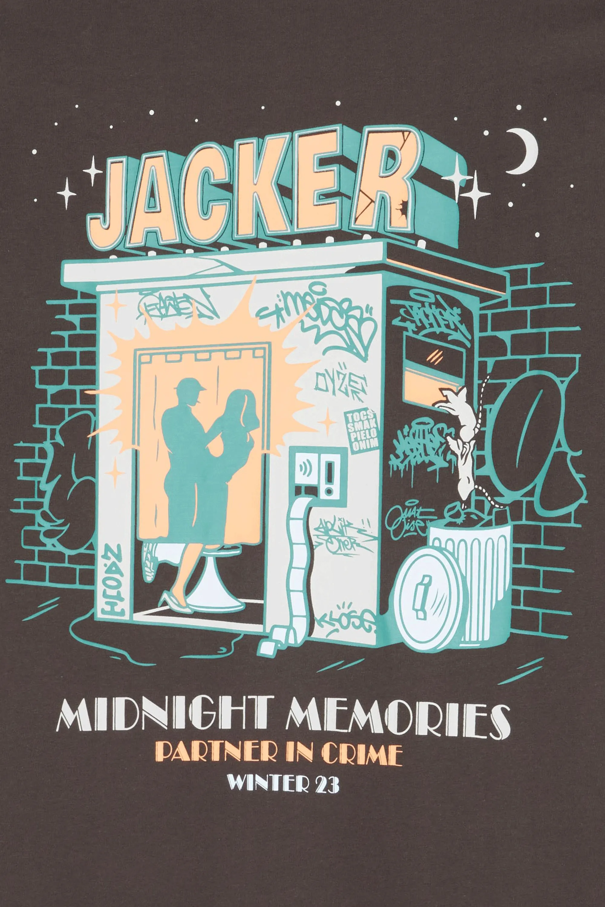 JACKER T-shirt  Memories Marron