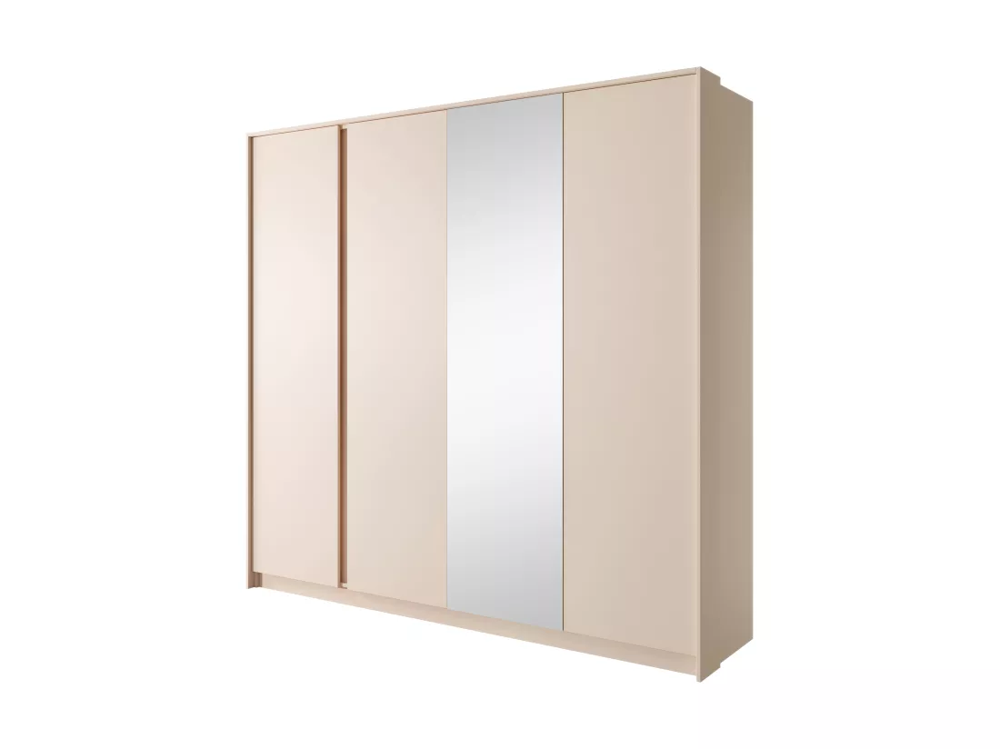 Armoire à portes battantes DAST 230 LED 224x56x210 Rose