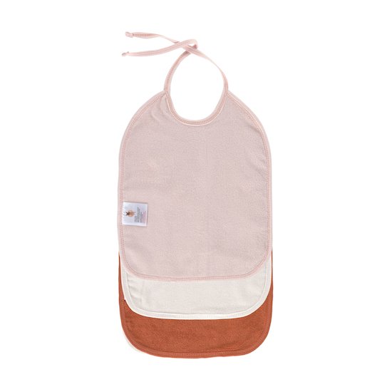 Lot de 3 bavoirs medium en mousseline   Rose poudré, blanc cassé, rouille        de               Lässig