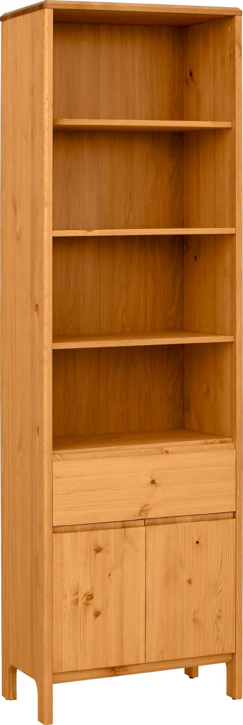 GOODproduct Hochschrank »Jorrick« Breite 60 cm, Massivholz Kiefer mit Bio Öl/Wachs behandelt