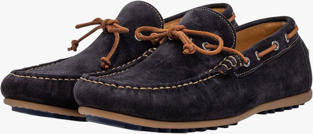 blauwe floris van bommel mocassins sfm-40031 de drijver