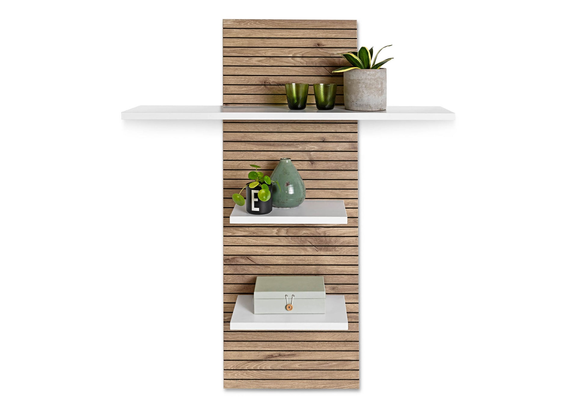 LIV'IN Wandboard ROVIGNO 100x125 cm Weiß / Nox Oak