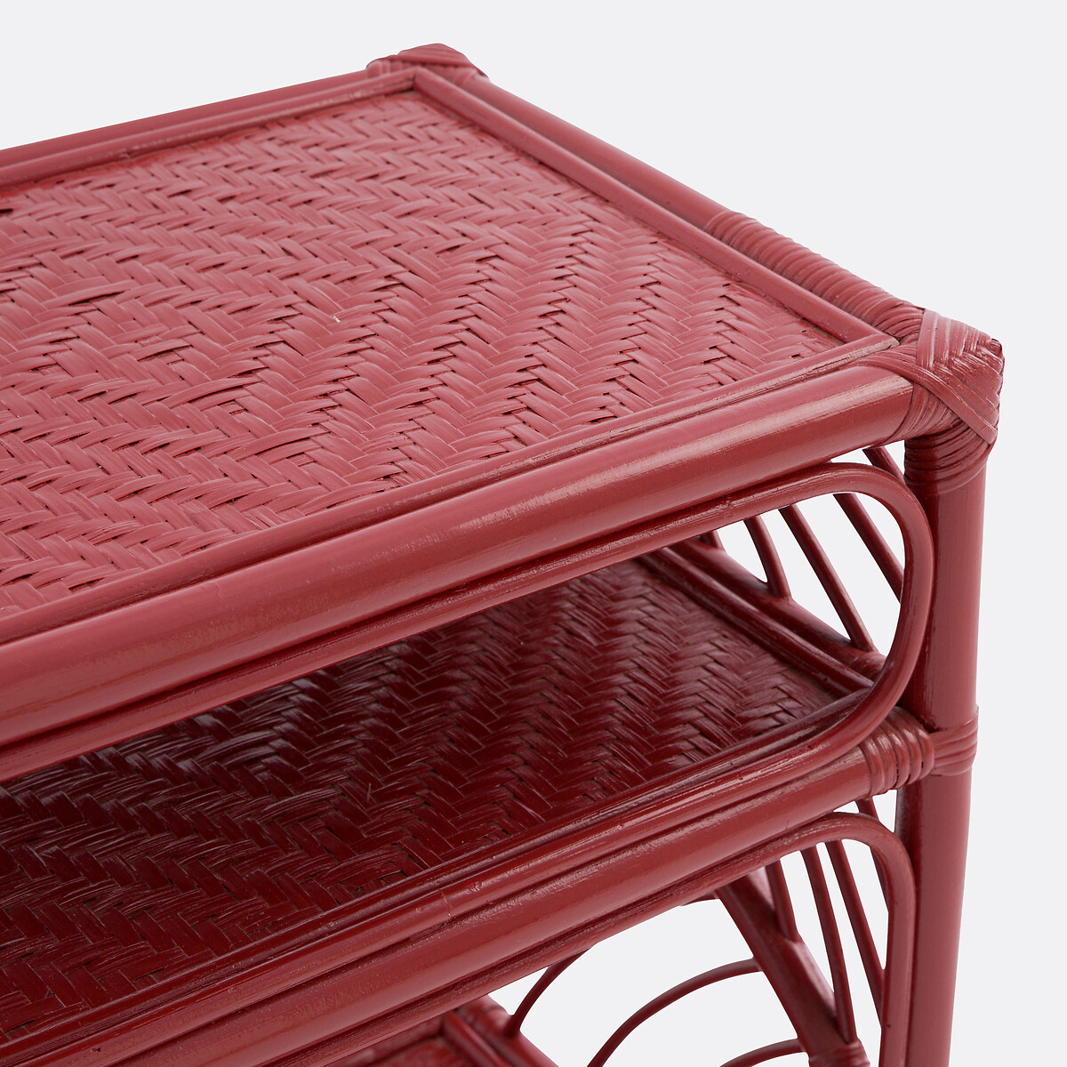LA REDOUTE INTERIEURS<br>Mesinha de cabeceira em rattan riscas
